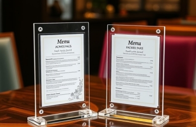 Menu Mica Chữ T Rời 